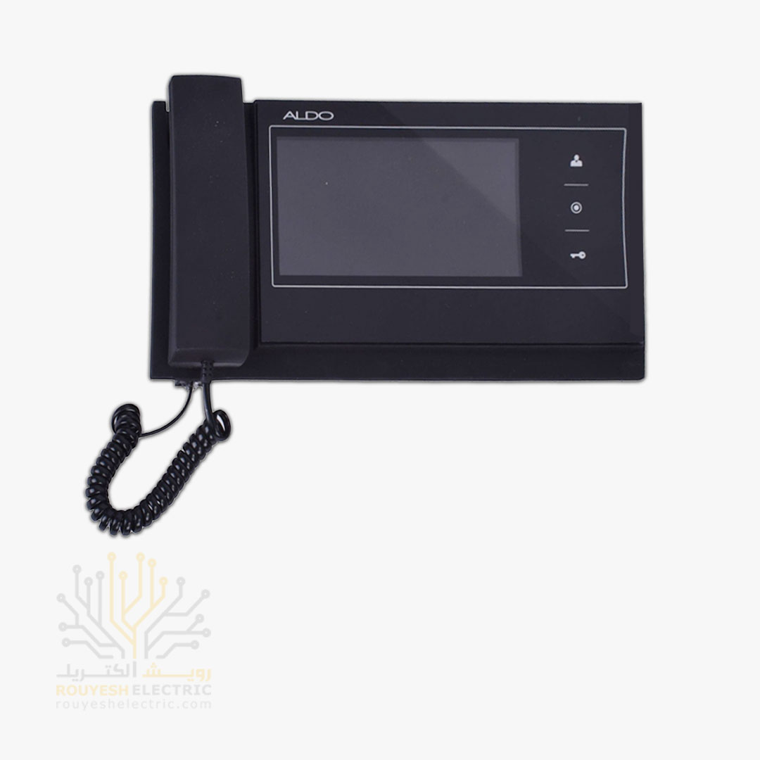 مانیتور 7 اینچ برند الدو مدل 727m با حافظه مشکی