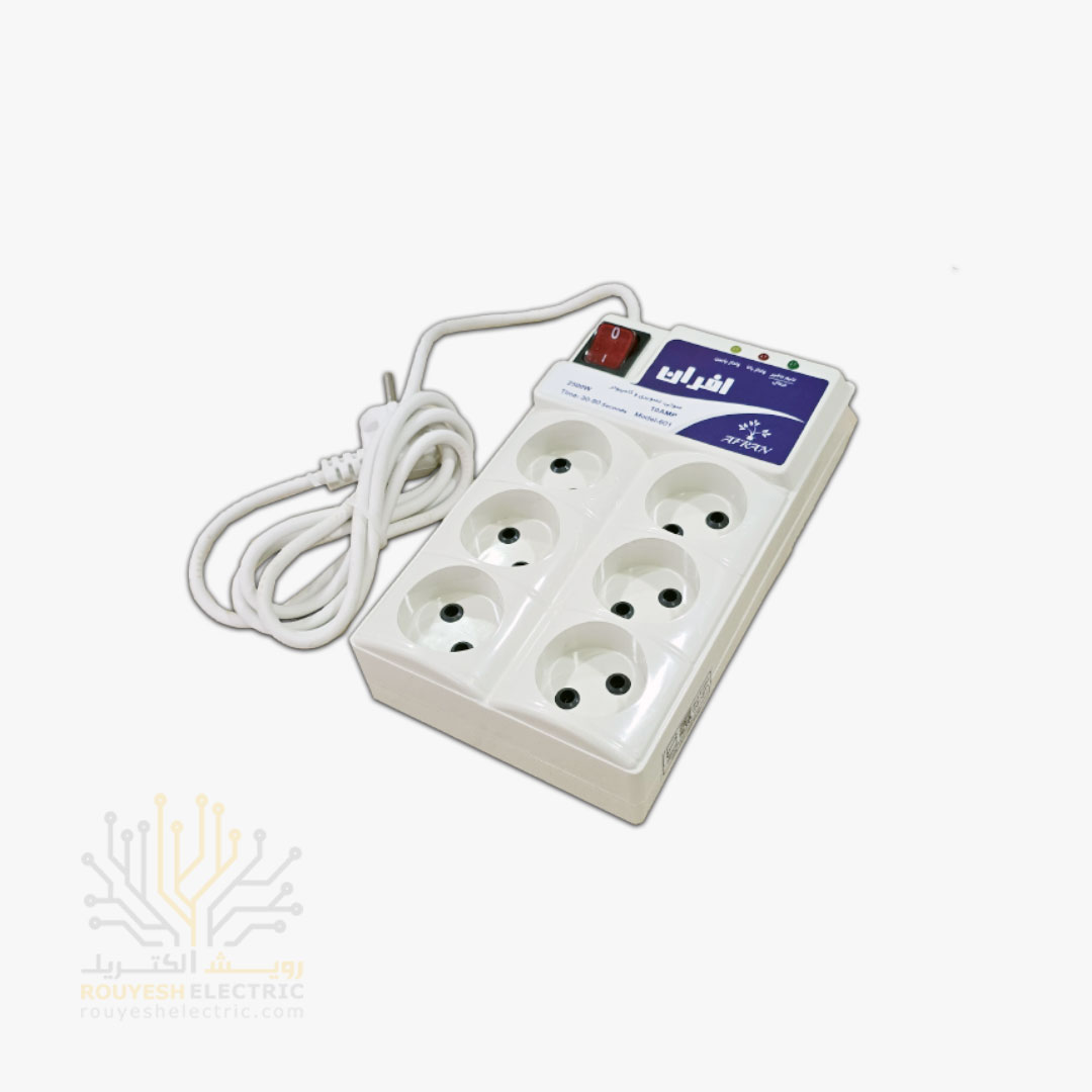 محافظ برق کامپیوتر برند افران مدل 601 شش خانه استاندارد 3 متری