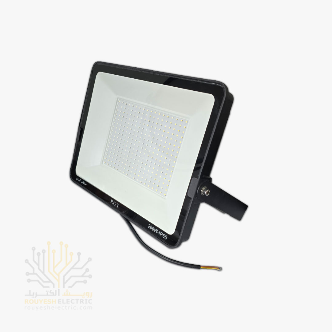 پروژکتور 200 وات SMD برند پی جی تی PGT سری آنبرد بدون درایو