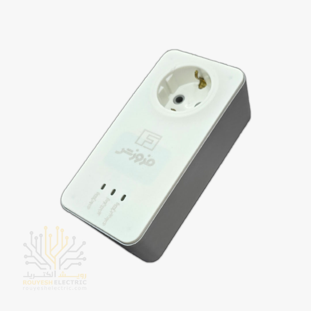 محافظ برق لباسشویی و ظرفشویی برند فروزش مدل FR140 ارتدار کلید دار تک خانه آنالوگ دیواری