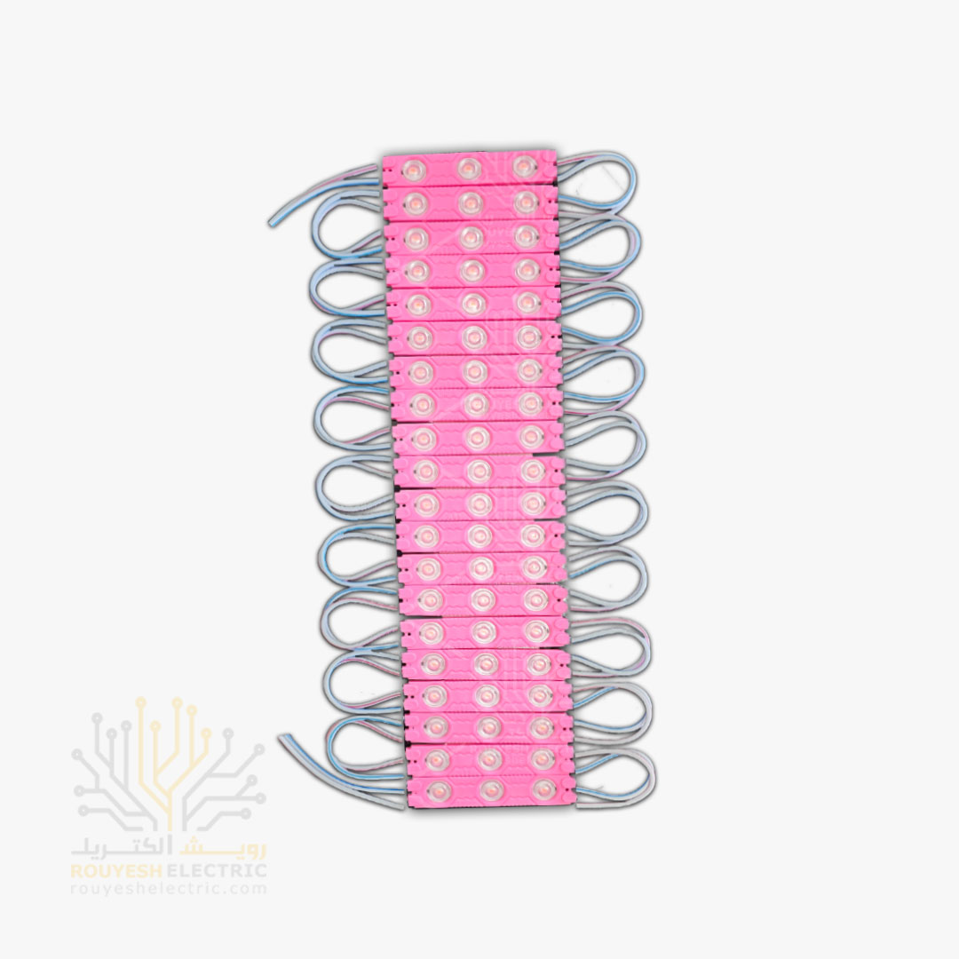 ریسه بلوکی SMD برند INE لنز دار پشت آلومینیوم بنفش ورق 20 تایی