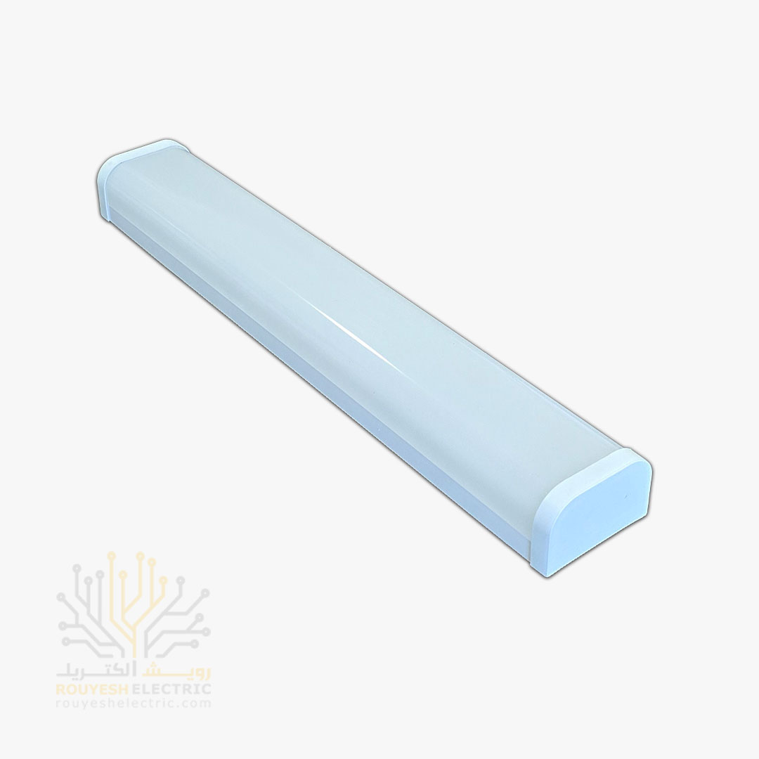 چراغ خطی ال ای دی 25 وات برند تک تاب طول 40 سانت عرض 6.5 سانت ضد آب رنگ مهتابی