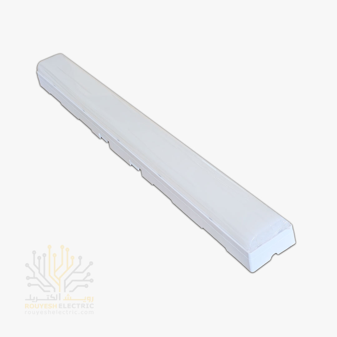 چراغ خطی ال ای دی 40 وات برند بروکس مدل آرین طول 60 سانت عرض 6/5 سانت رنگ یخی