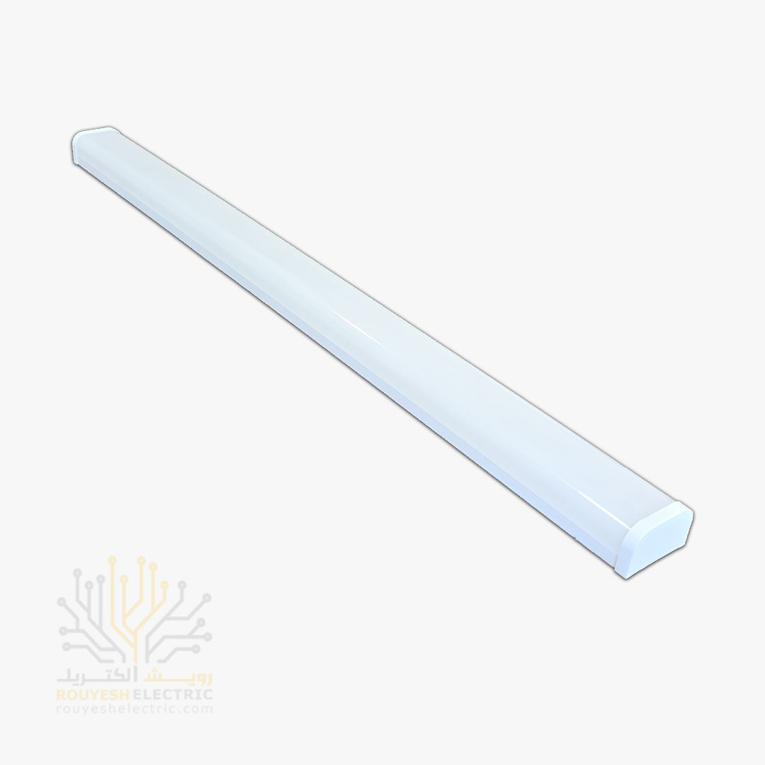 چراغ خطی ال ای دی 60 وات برند تک تاب طول 90 سانت عرض 6.5 سانت ضد آب رنگ مهتابی