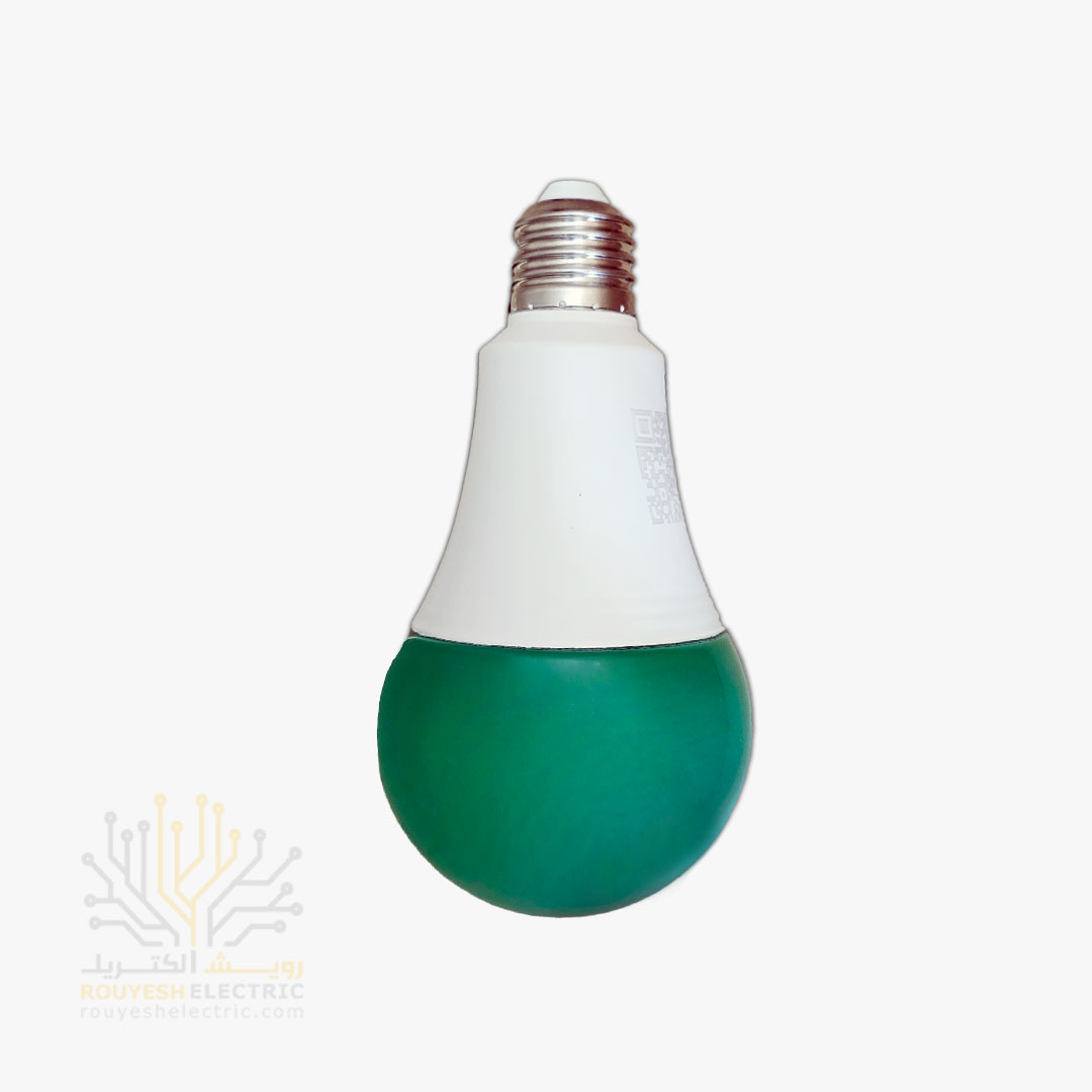 لامپ ال ای دی 20 وات حبابی برند بروکس رنگ سبز 