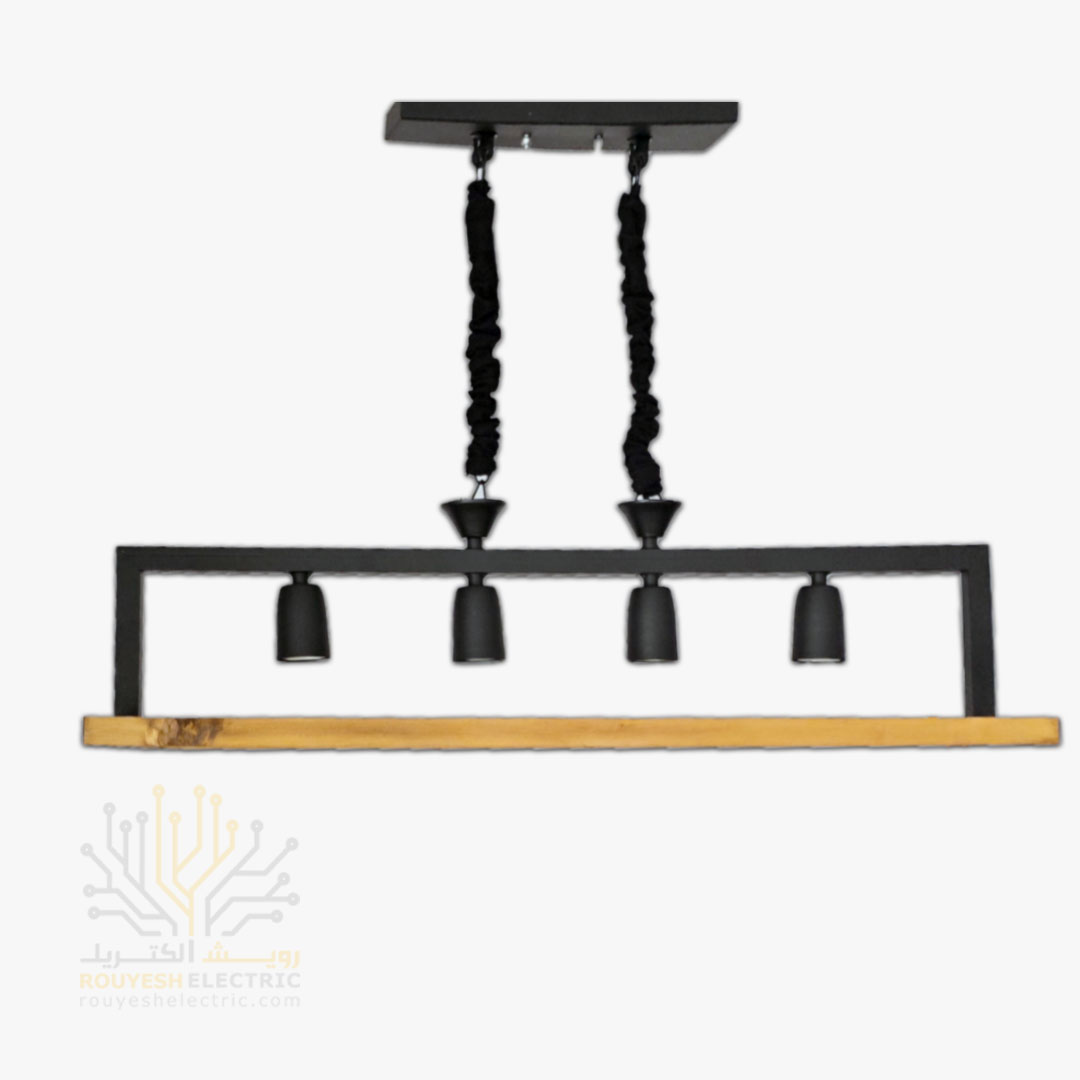 آویز چوب فلز برند نورفرد مدل لاینر 4 شعله