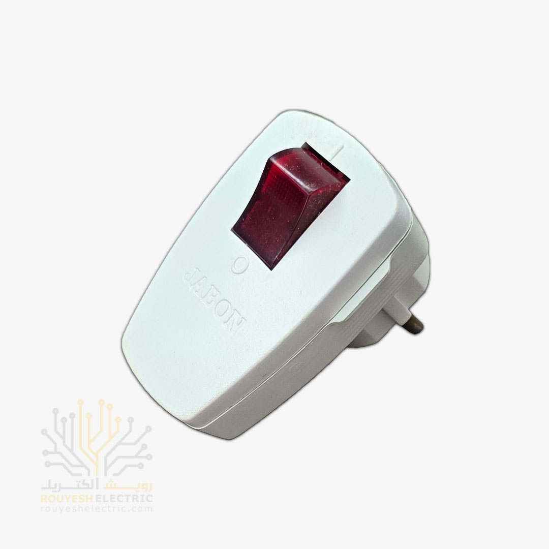 دوشاخه برق کلید دار جابون