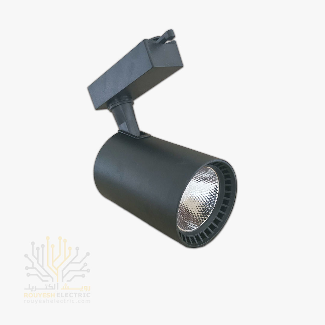 چراغ ریلی 30 وات برند ایران مهر بدنه مشکی مدل پایه کوتاه نور یخی