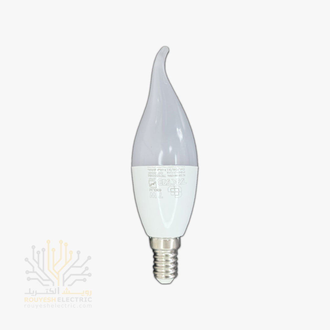 لامپ ال ای دی 7 وات اشکی برند تک تاب آفتابی