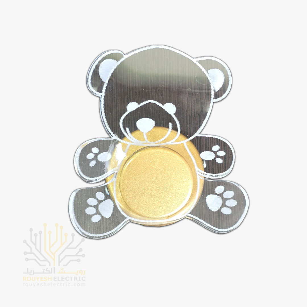 چراغ خواب دیواری برند شب افروز مدل پلکسی کد 1006 رنگ بنفش