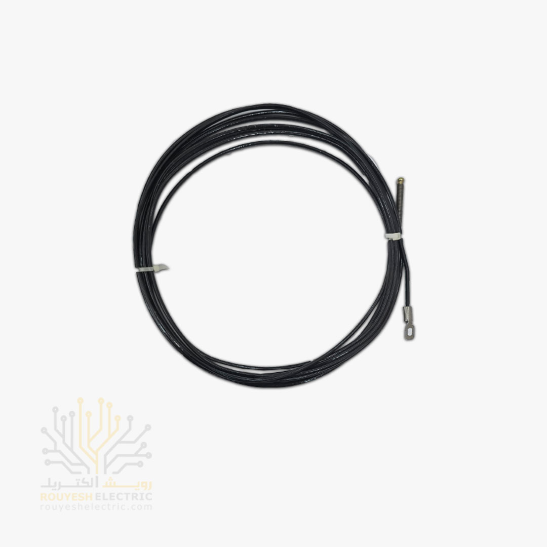 فنر سیم کشی پلاستیکی با مغزی مفتولی 5 متری